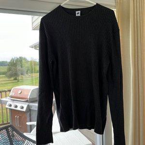 Gap Men’s Crewneck Charcoal Gray Ribbed Sweater Size XL